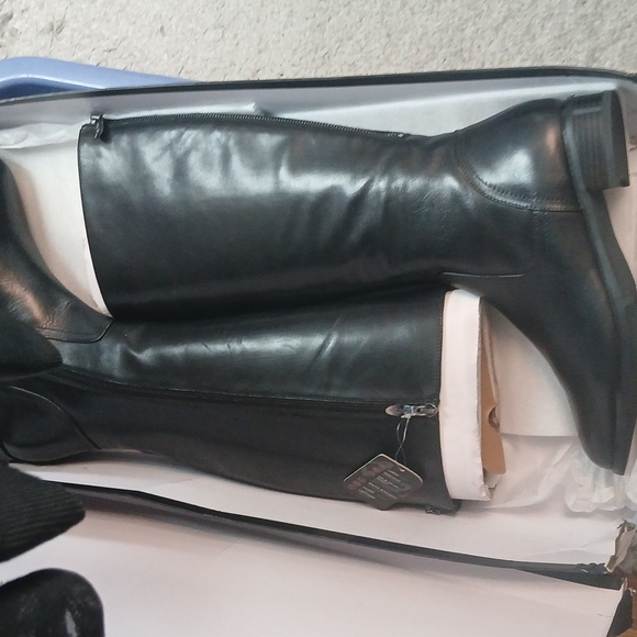 AquaDiva Shoes - AquaDiva Black Riding Leather Boots